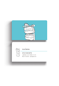 후가공/모양명함