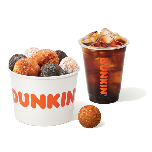 아메리카노1잔 + 먼치킨10개