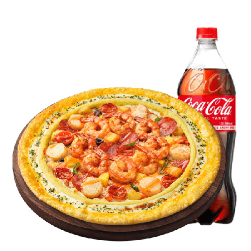 씨푸드킹 리치골드L + 콜라